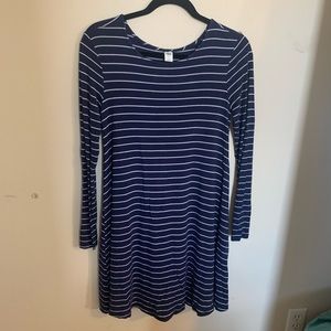 Striped Long Sleeve Dress